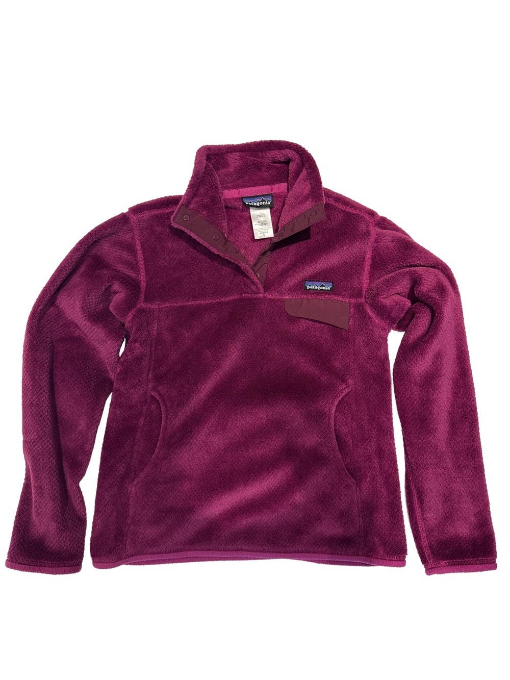 Patagonia Re-Tool Snap-T Fleece Pullover Women’s Small Pink Purple Polartec - Picture 1 of 6